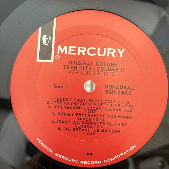 Original Golden Teen Hits-Volume II Compilation LP 1964 Mercury MGH-25005 Mono - Picture 3 of 7